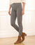 Legging met ingeweven ruitjes, elastische taille (zwart / beige)