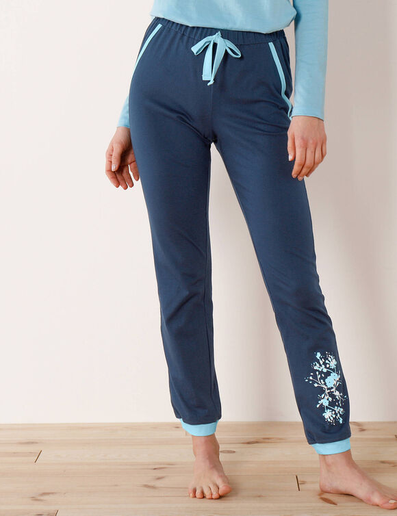 Pantalon de pyjama &ndash; uni marine (marine)