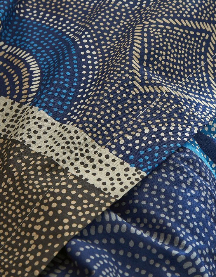 Linge de lit Youssou coton (bleu)