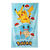 Drap de bain enfant Pokemon® personnalisable, éponge et velours coton - 320g/m2  (bleu)