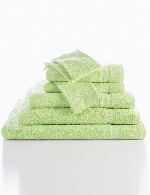 Collection serviettes de bain unies - confort moelleux 420 g/m&sup2; (anis)