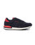 Vintage sneakers met kleurdetail (marine / rood)
