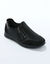 Baskets zipp&eacute;es sp&eacute;cial pieds sensibles en tissu extensible  (noir)