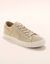 Sneakers met veters, verwassen canvas met sierstiksel (beige)