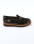 Mocassins bi-mati&egrave;re (noir)