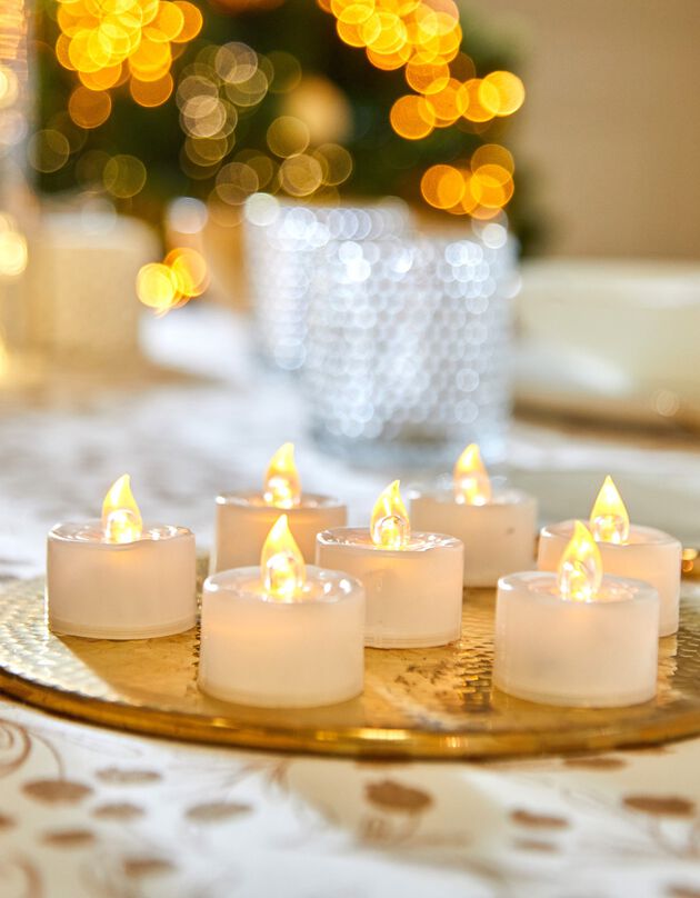 Witte ledkaarsen - sets (wit)