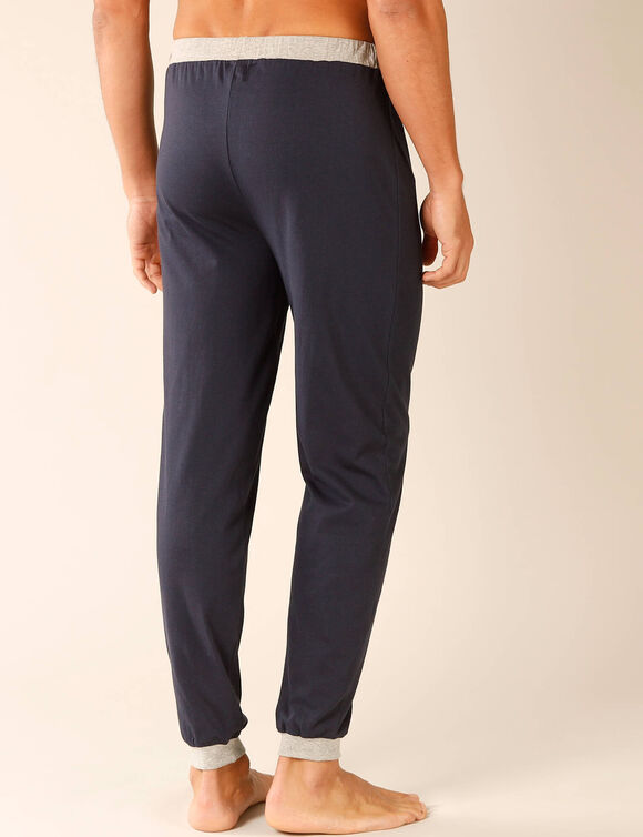 Pantalon pyjama bas resserrés - lot de 2 (gris + marine)