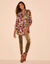 Legging in velourstricot (bronskleur)