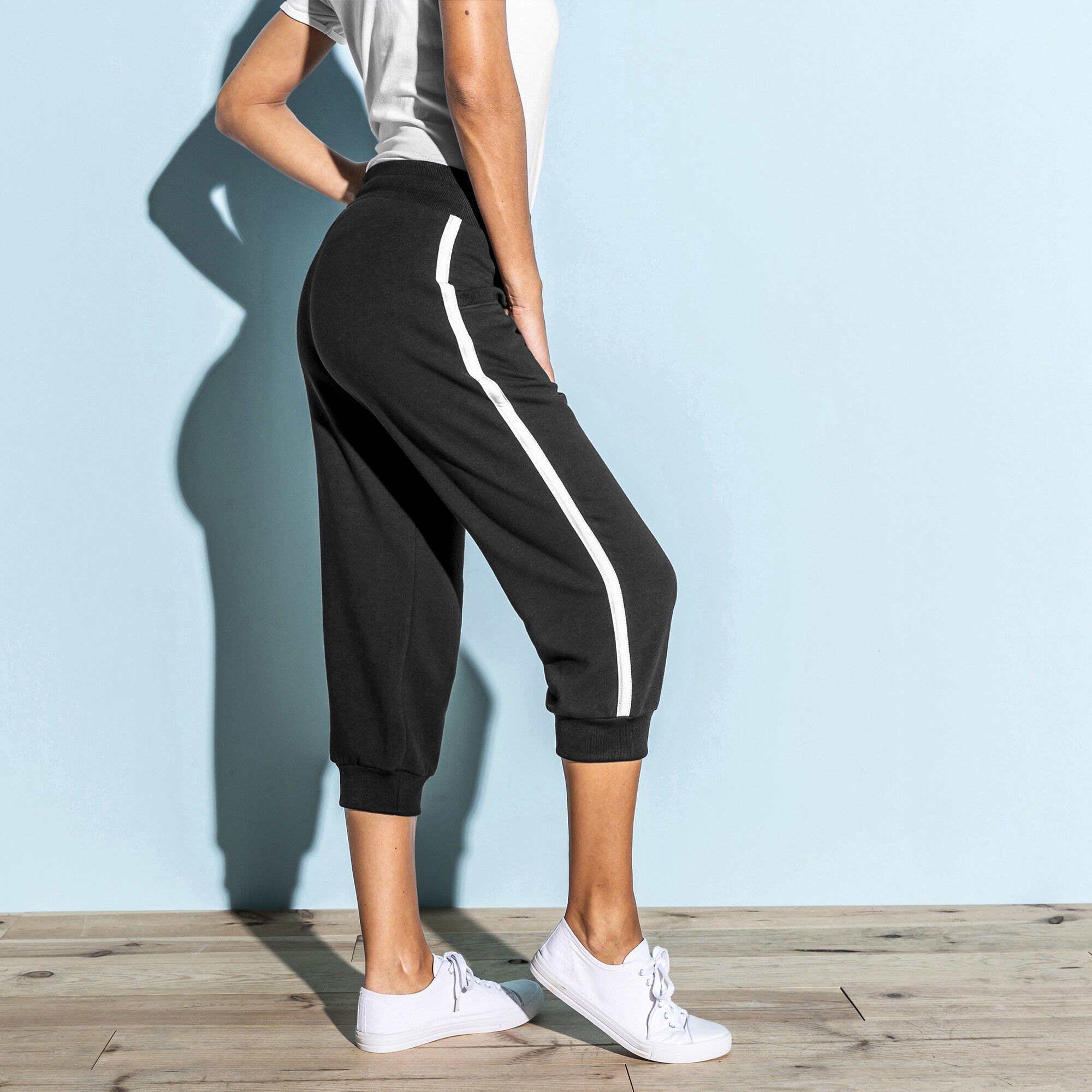 Pantacourt on sale blanche porte