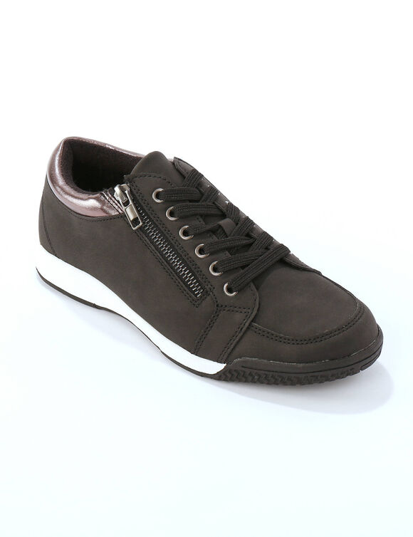 Tennis basses à lacets (noir)