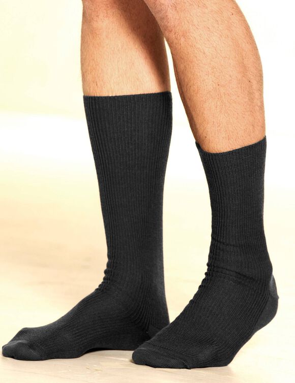 Chaussettes spéciales circulation - lot de 2 paires (gris anthracite)