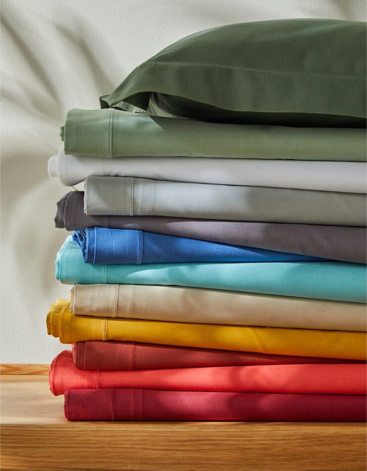 Linge de lit uni polyester-coton Colombine (lavande)
