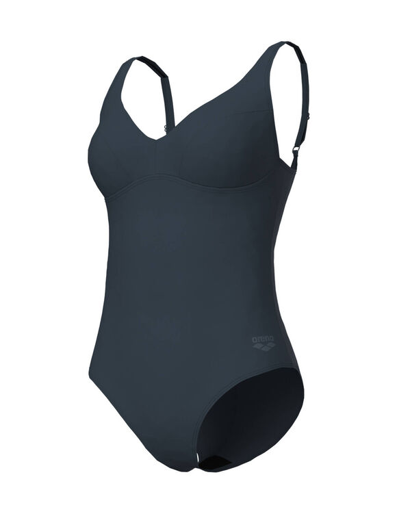Maillot de bain 1 pièce Victoria (gris anthracite)