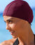 Bonnet de bain spécial piscine (prune)