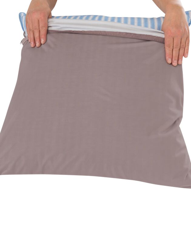Ondoorlatende kussenbeschermer Tencel® (taupe)