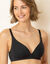 Soutien-gorge forme embo&icirc;tante sans armatures coton stretch - lot de 2 (blanc + noir)