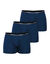 Shorty voor grote maten - set van 3 (marine)