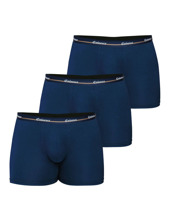 Boxer coupe grande taille - lot de 3 (marine)