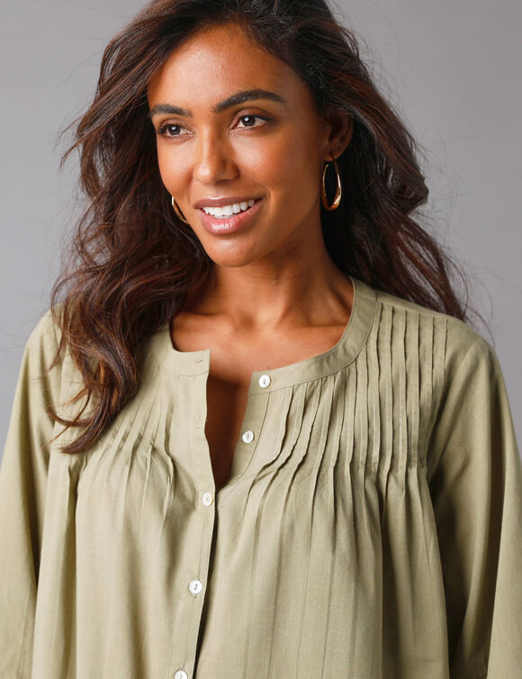 Tunique macramé manches 3/4 (bronze)