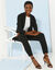 Blazer, milanotricot (zwart)