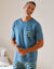 T-shirt pyjama manches courtes bleu (bleu) T-shirt pyjama manches courtes bleu (bleu)
