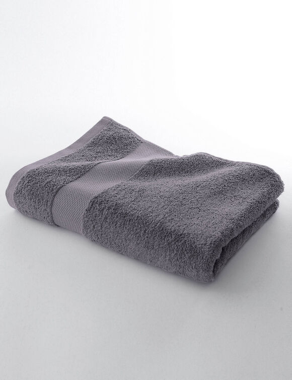 Collection serviettes de bain unies coton modal 500 g/m² (gris)