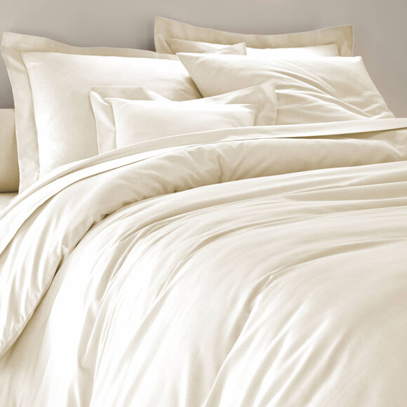 Linge de lit uni polyester-coton Colombine (&eacute;cru)