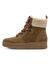 Boots à lacets cuir caramel largeur confort (karamel)