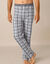 Pantalon pyjama bas droits - lot de 2 (carreaux bleu / carreaux gris)