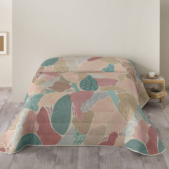 Bedrukt dekbed in microvezel Catalan 200 g/m&sup2; (blauw / roze)