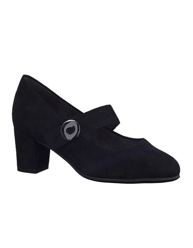Pumps met ronde neus (zwart)
