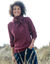 Pull col rond maille anglaise (bordeaux)