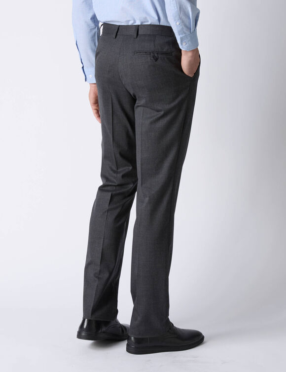 Pantalon ville ceinture ajustable boucle - polylaine (gris anthracite)