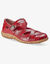 Comfortschoenen in ultrasoepel leer - rood (rood)