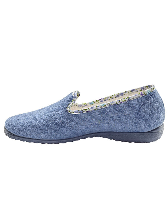 Hoge pantoffels - badstof (jeans)