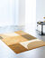 Tapis décoratif motif géométrique (moutarde)