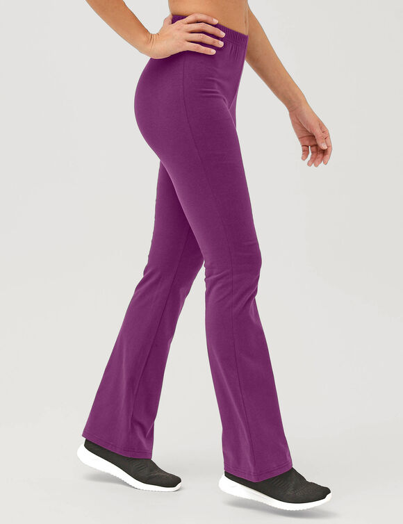 Legging trompette maille jersey (raisin)