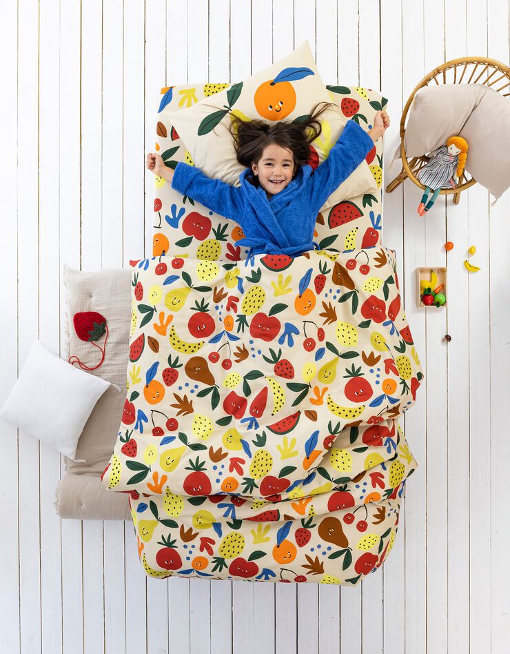 Linge de lit enfant Vitamines (écru)