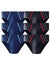 Slip met comfortabele tailleband - set van 6 (marine / zwart)