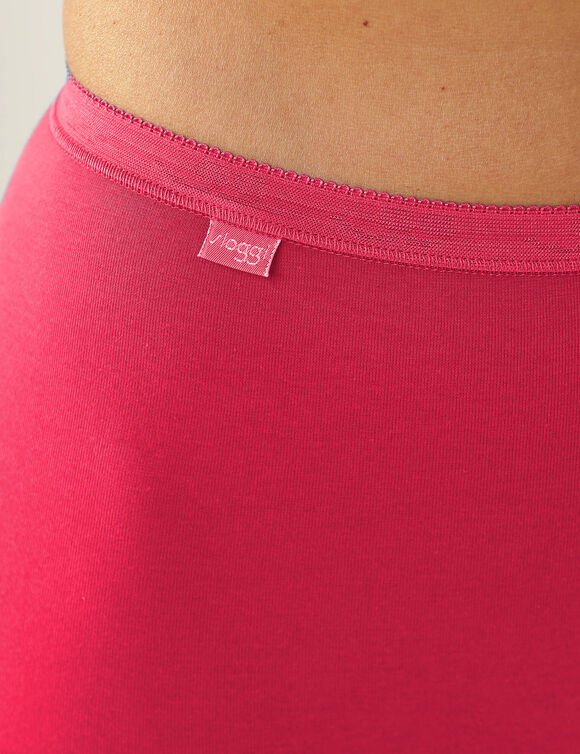 Basic maxi-slipjes - set van 3 (roze + pruim + wit)