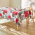 Nappe toile cirée imprimé carrés (rouge)