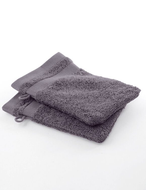 Collection serviettes de bain unies coton modal 500 g/m² (gris)