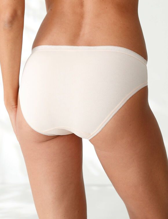 Culotte midi dentelle - lot de 3 (noir + nude + blanc)