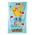 Drap de bain enfant Pokemon®, éponge et velours coton - 320g/m2 (bleu)
