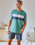 Pyjama-T-shirt met korte mouwen, groen (groen)