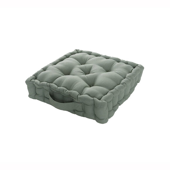 Effen vloerkussen (eucalyptus)