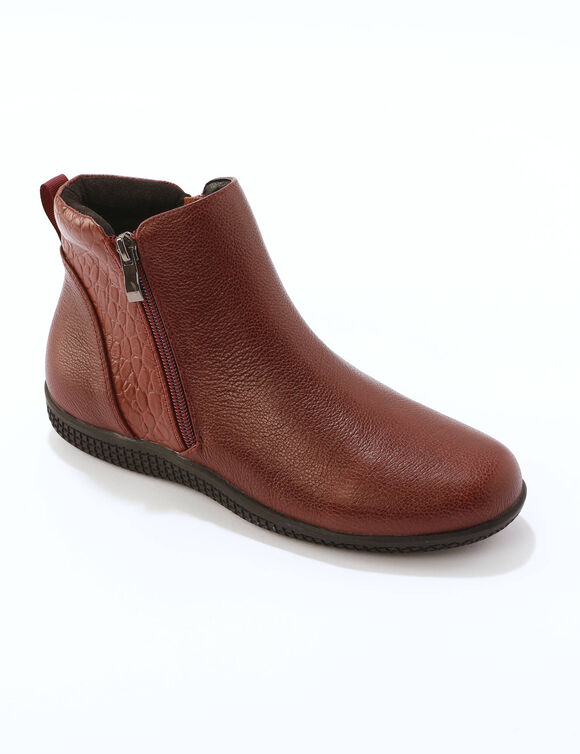 Leren boots (bordeaux)
