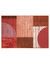Tapis d&eacute;coratif motif g&eacute;om&eacute;trique (terracotta)