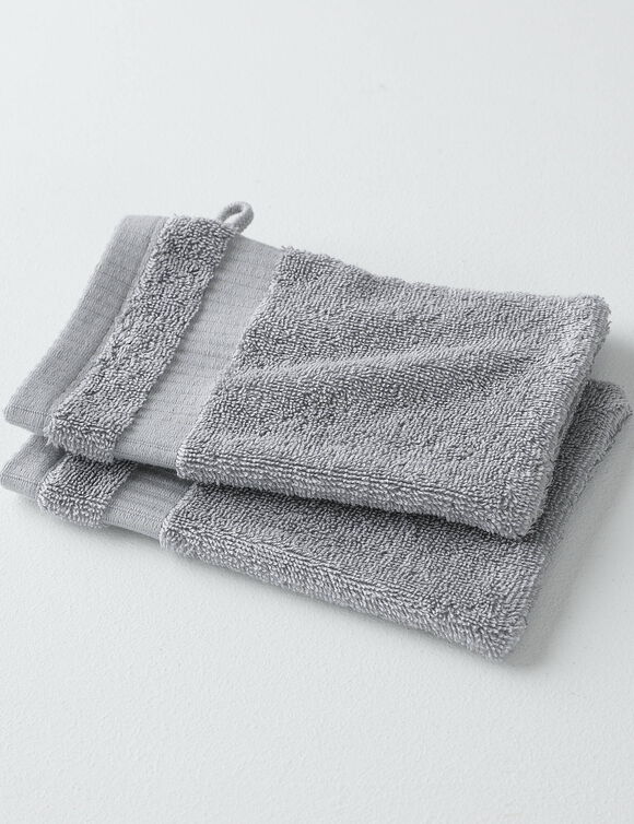 Collection serviettes de bain unies 640g/m2 confort prestige (gris)