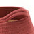 Panier bicolore rond corde coton (terracotta)